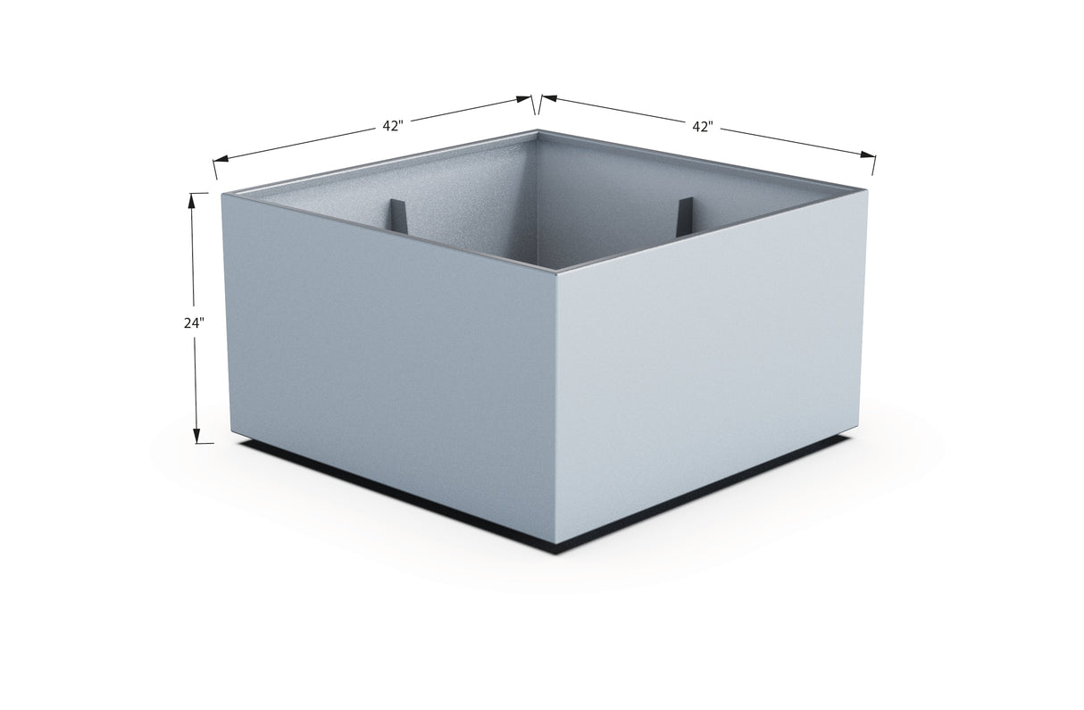 Aluminum Square & Cube Planter – 12" to 24" H