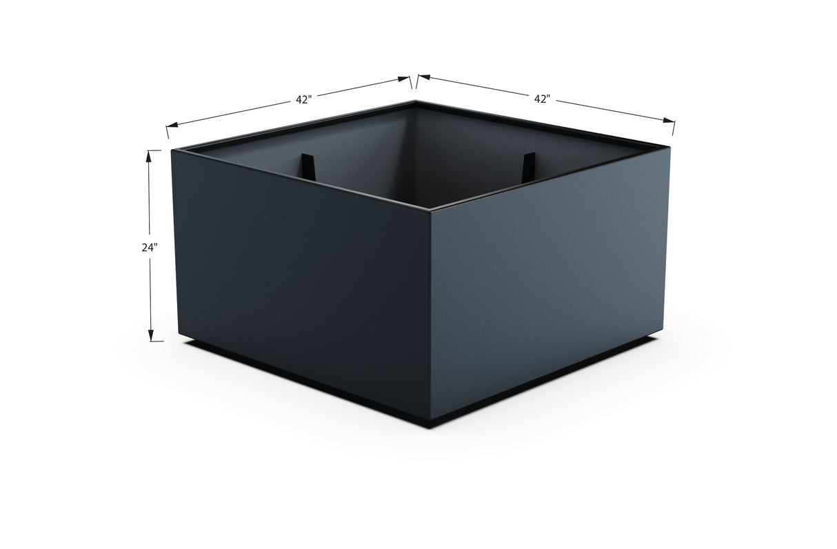 Aluminum Square & Cube Planter – 12" to 24" H