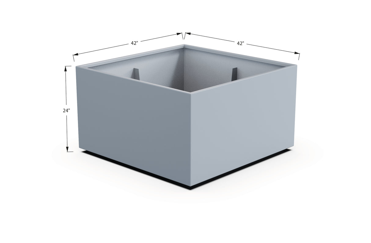 Aluminum Square & Cube Planter – 12" to 24" H