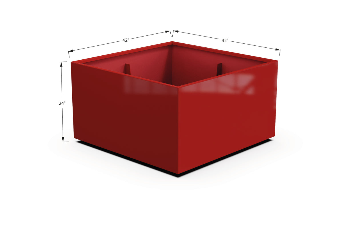 Aluminum Square & Cube Planter – 12" to 24" H