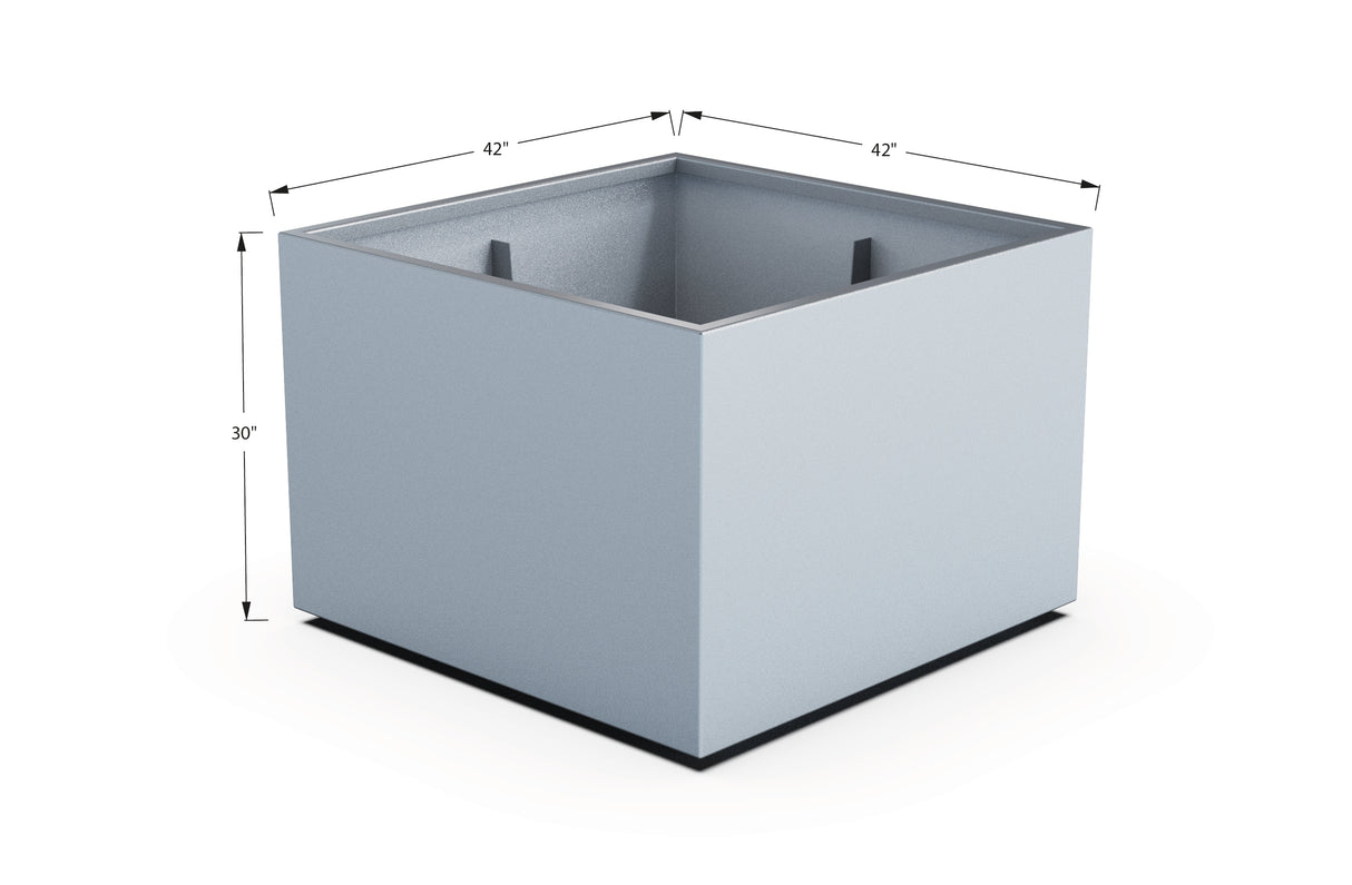 Aluminum Square & Cube Planter – 28" to 48" H