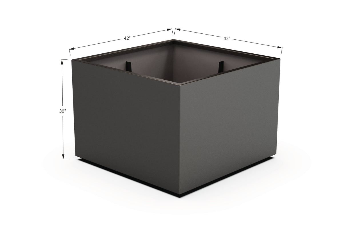 Aluminum Square & Cube Planter – 28" to 48" H