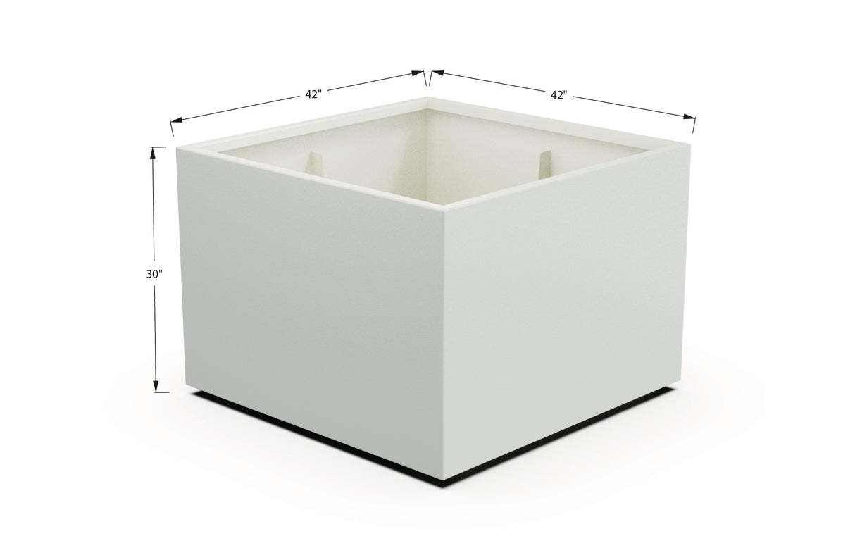 Aluminum Square & Cube Planter – 28" to 48" H