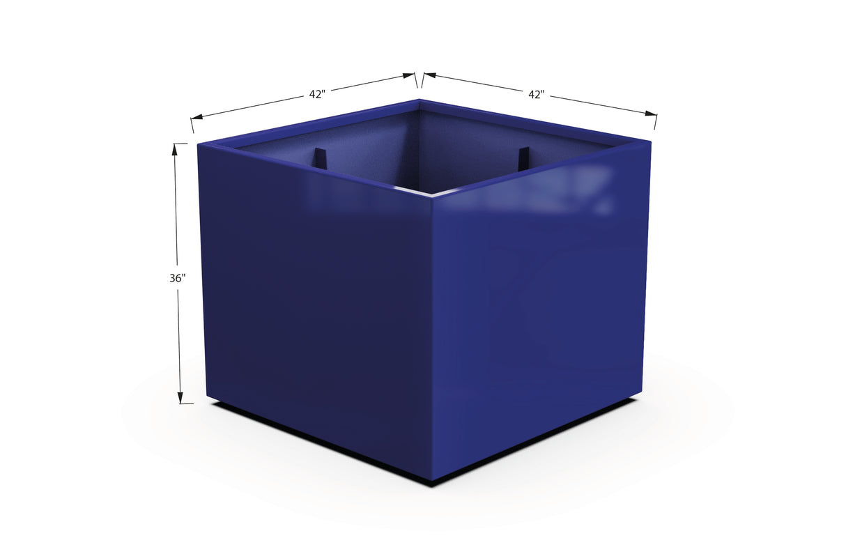 Aluminum Square & Cube Planter – 28" to 48" H