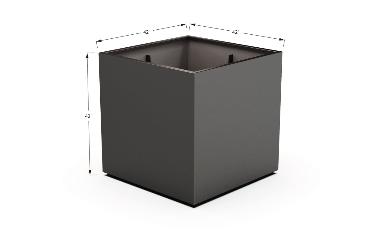 Aluminum Square & Cube Planter – 28" to 48" H