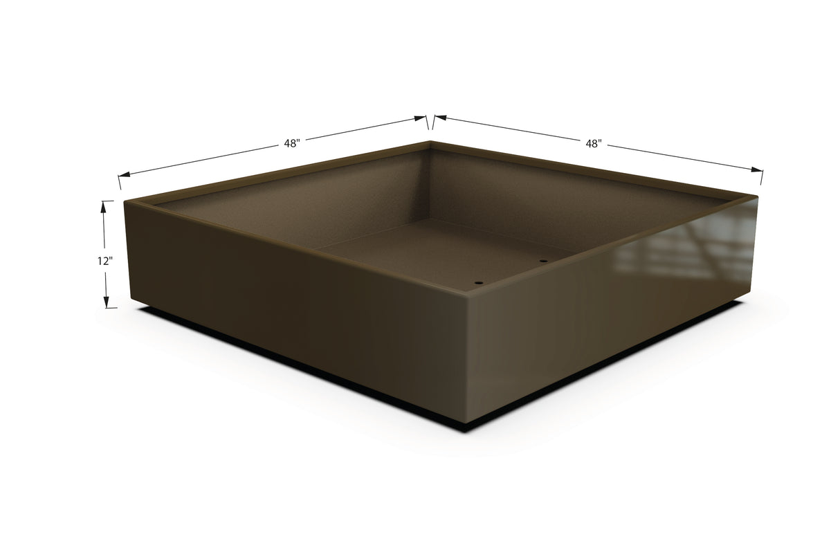Aluminum Square & Cube Planter – 12" to 24" H