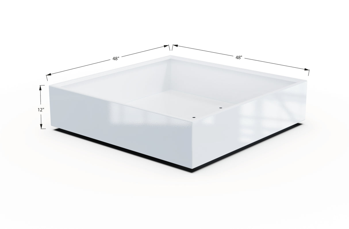 Aluminum Square & Cube Planter – 12" to 24" H