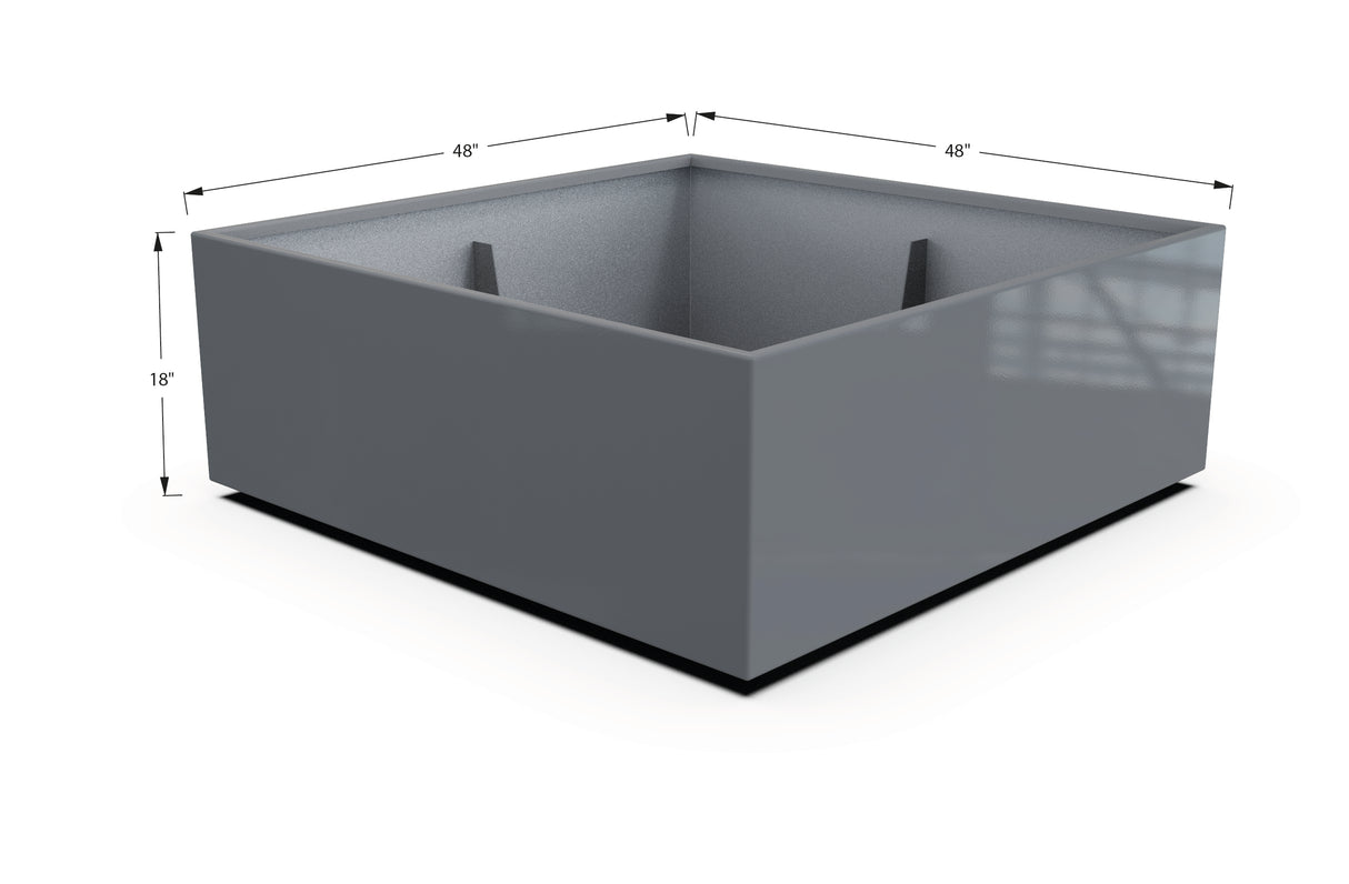Aluminum Square & Cube Planter – 12" to 24" H