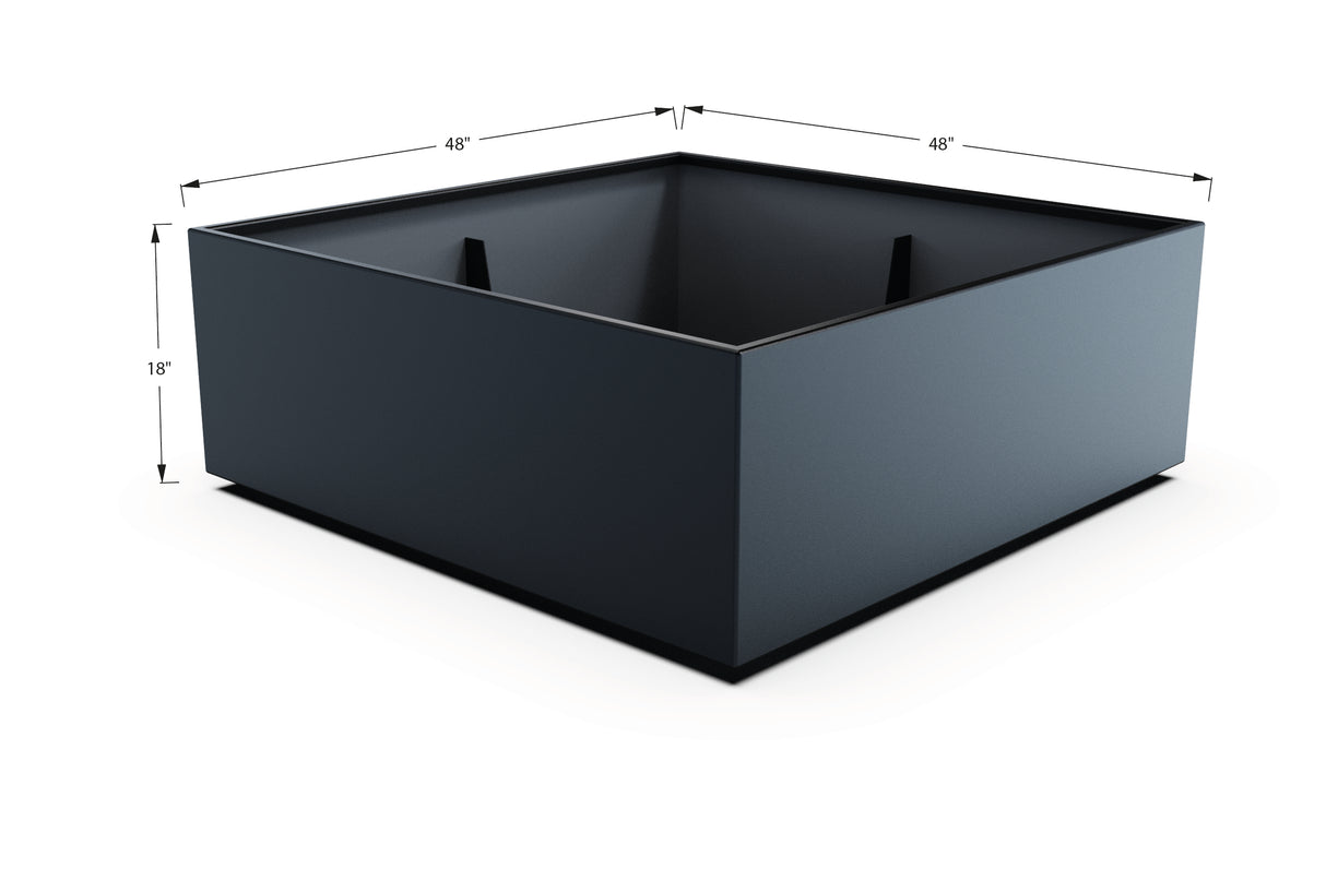 Aluminum Square & Cube Planter – 12" to 24" H