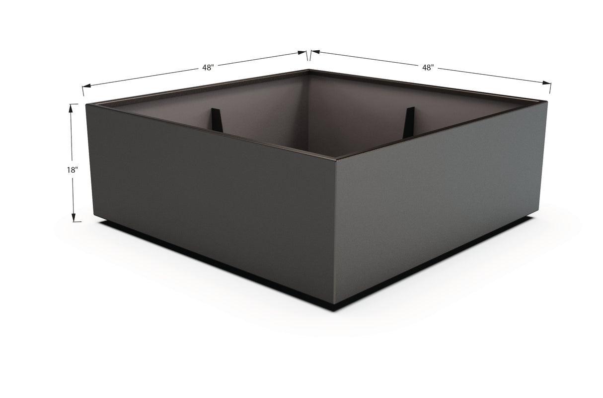 Aluminum Square & Cube Planter – 12" to 24" H