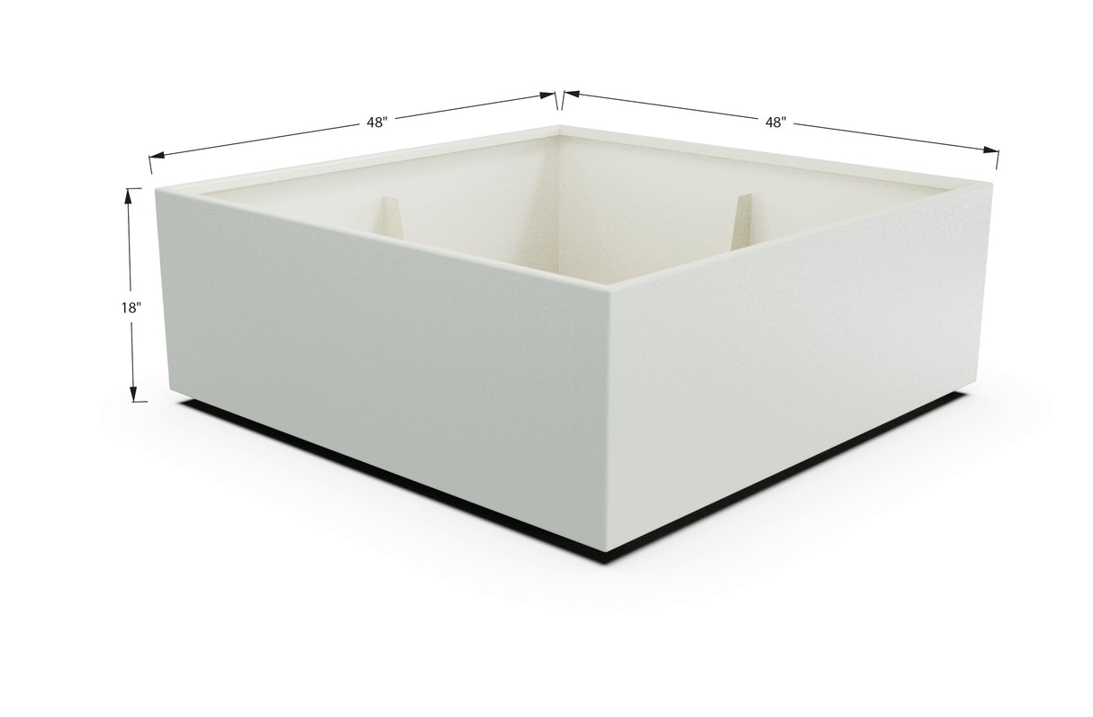 Aluminum Square & Cube Planter – 12" to 24" H