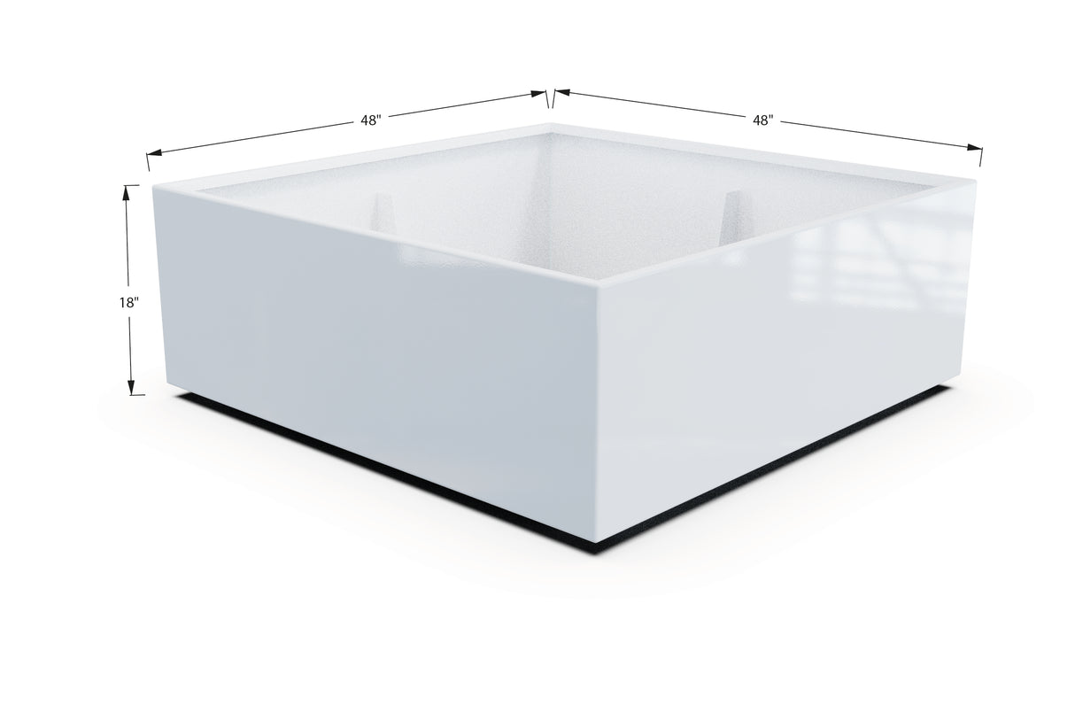 Aluminum Square & Cube Planter – 12" to 24" H
