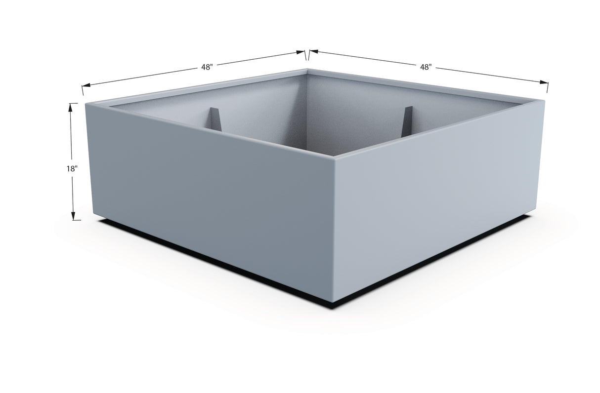 Aluminum Square & Cube Planter – 12" to 24" H