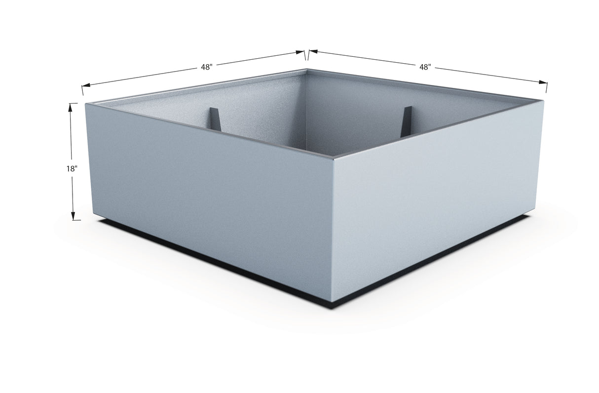 Aluminum Square & Cube Planter – 12" to 24" H