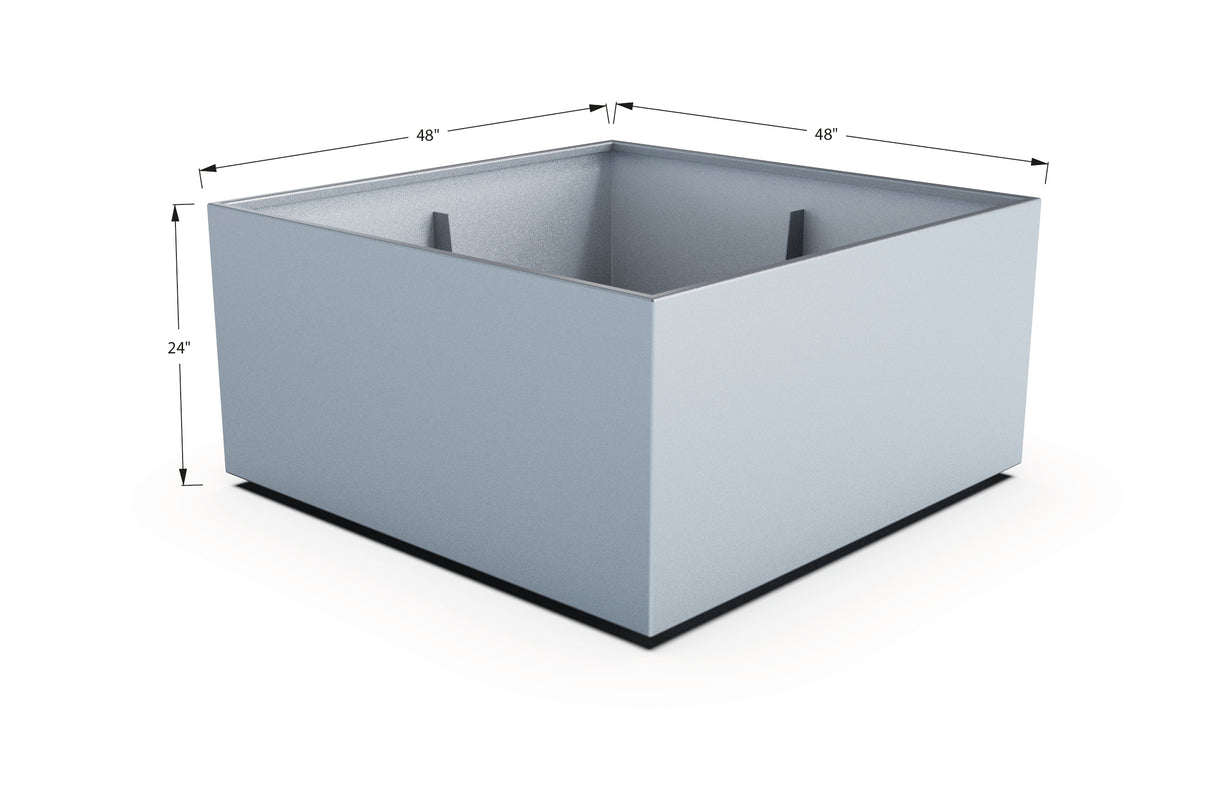 Aluminum Square & Cube Planter – 12" to 24" H