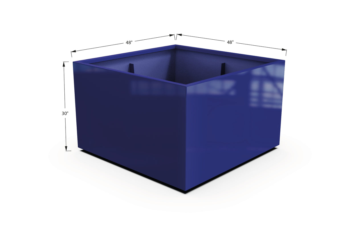 Aluminum Square & Cube Planter – 28" to 48" H
