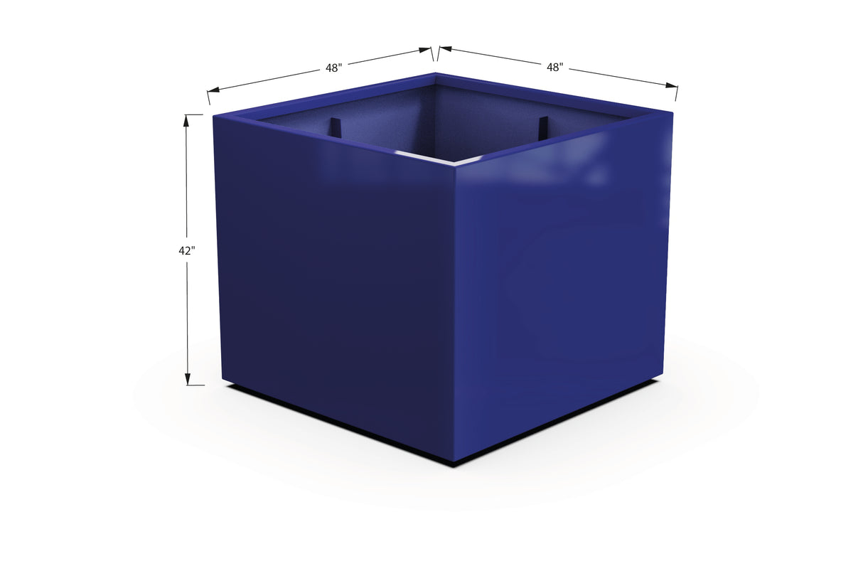 Aluminum Square & Cube Planter – 28" to 48" H