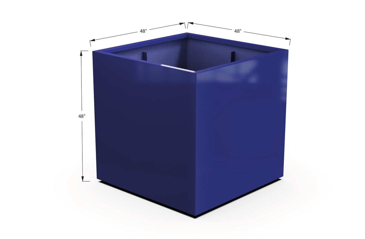 Aluminum Square & Cube Planter – 28" to 48" H