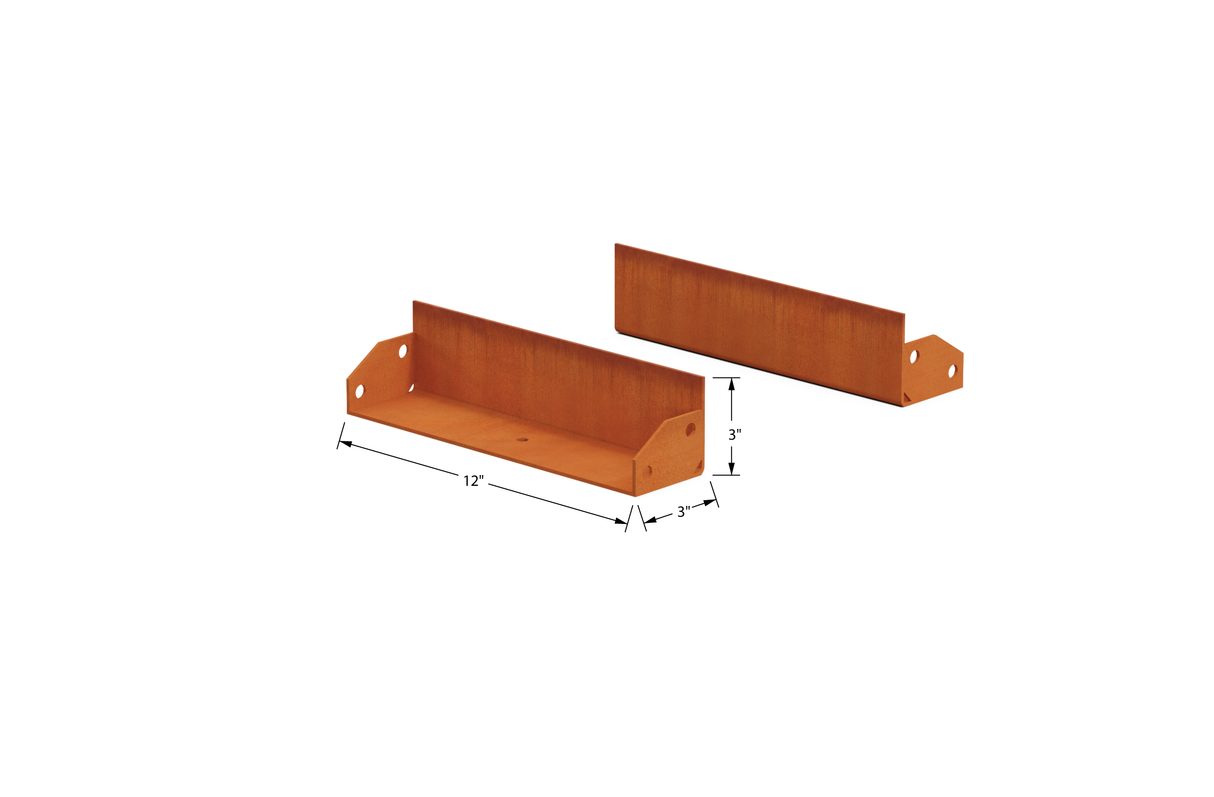 Corten Steel Straight Landscape Edging – 3" H