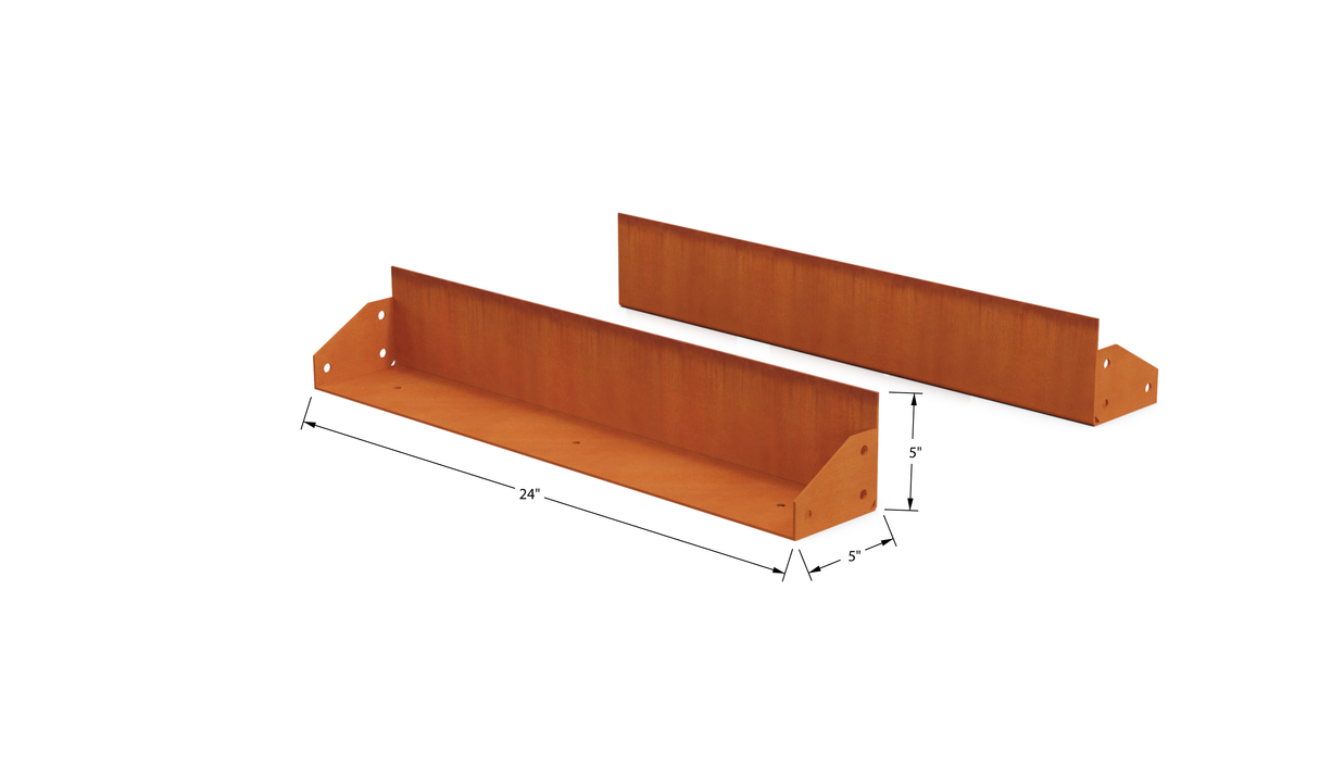 Corten Steel Straight Landscape Edging – 5" H