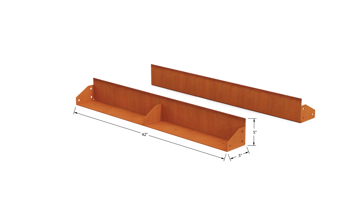 Corten Steel Straight Landscape Edging – 5" H