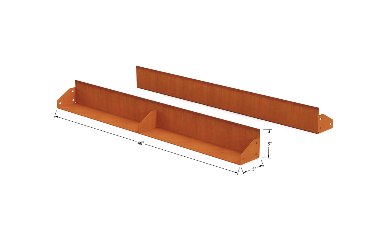 Corten Steel Straight Landscape Edging – 5" H