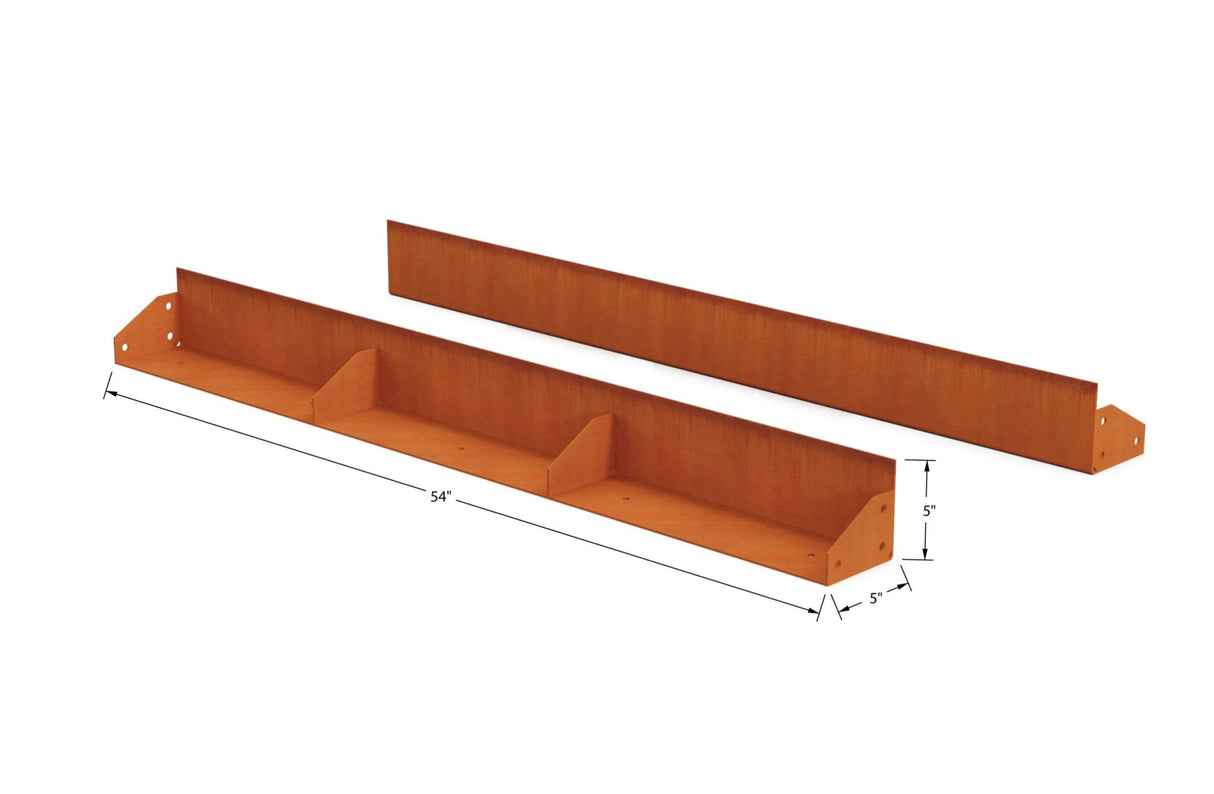 High Corten Steel Straight Edging - Plantercraft