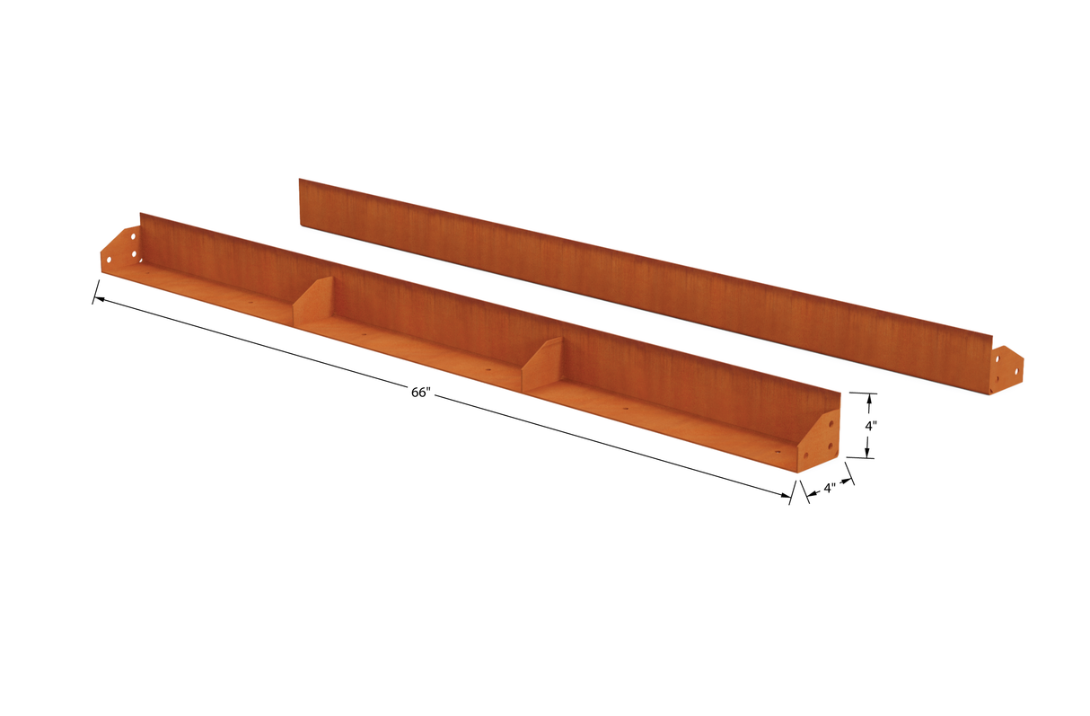 Corten Steel Straight Landscape Edging – 4" H
