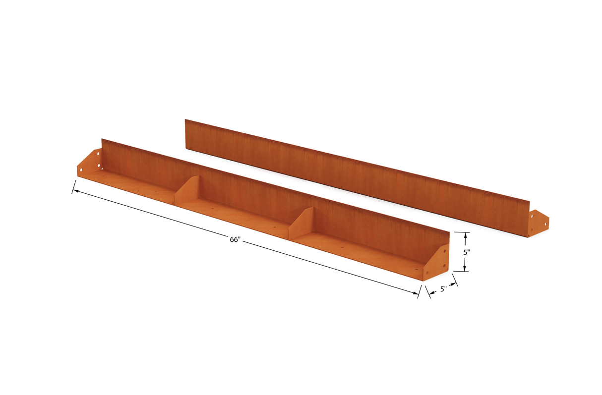 Corten Steel Straight Landscape Edging – 5" H