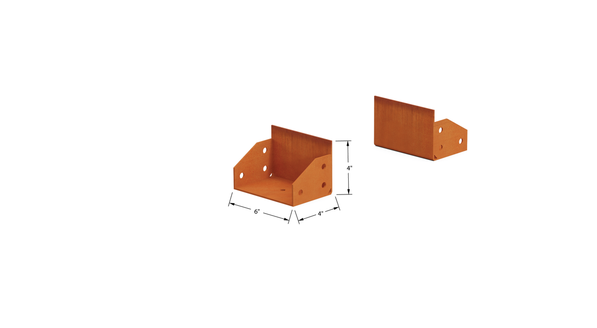 Corten Steel Straight Landscape Edging – 4" H