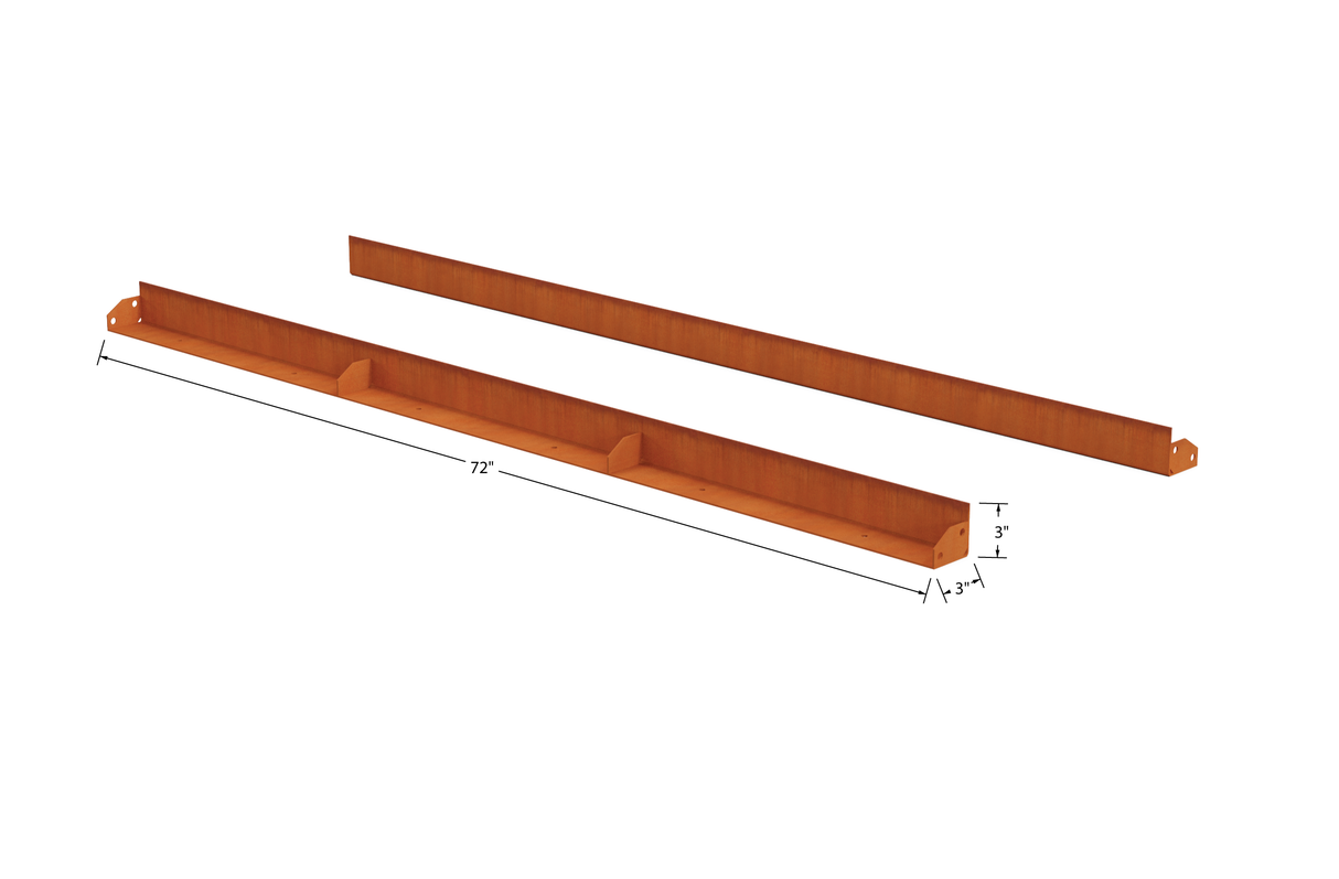 Corten Steel Straight Landscape Edging – 3" H
