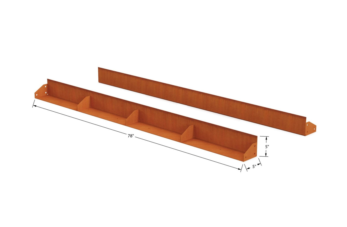 High Corten Steel Straight Edging - Plantercraft