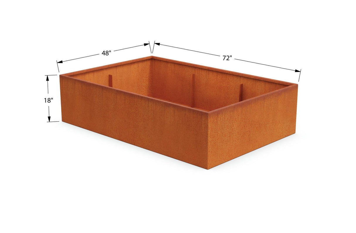 Corten Steel Planter Bed - Plantercraft