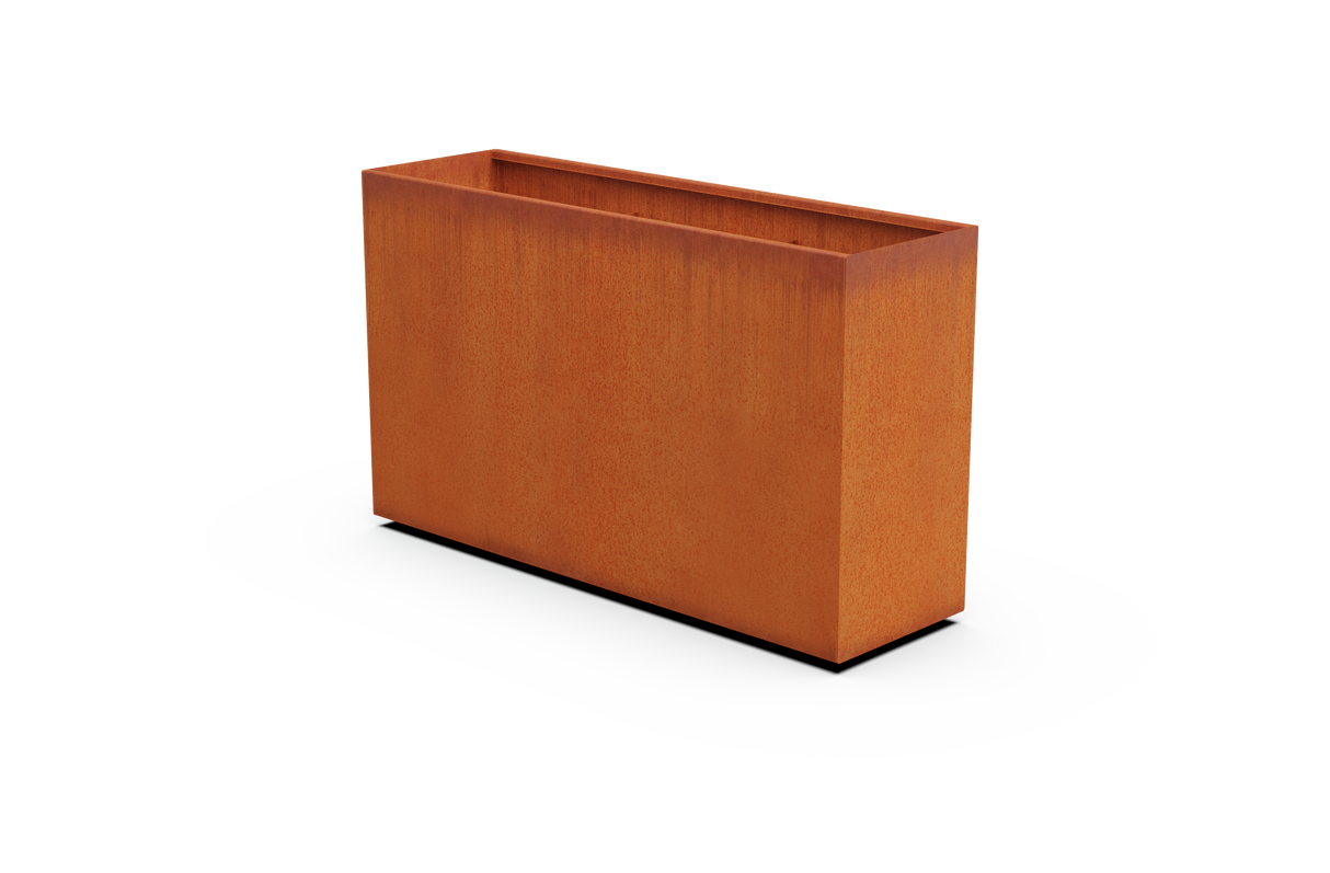 Corten Steel Rectangular Planter – 30" to 36" H
