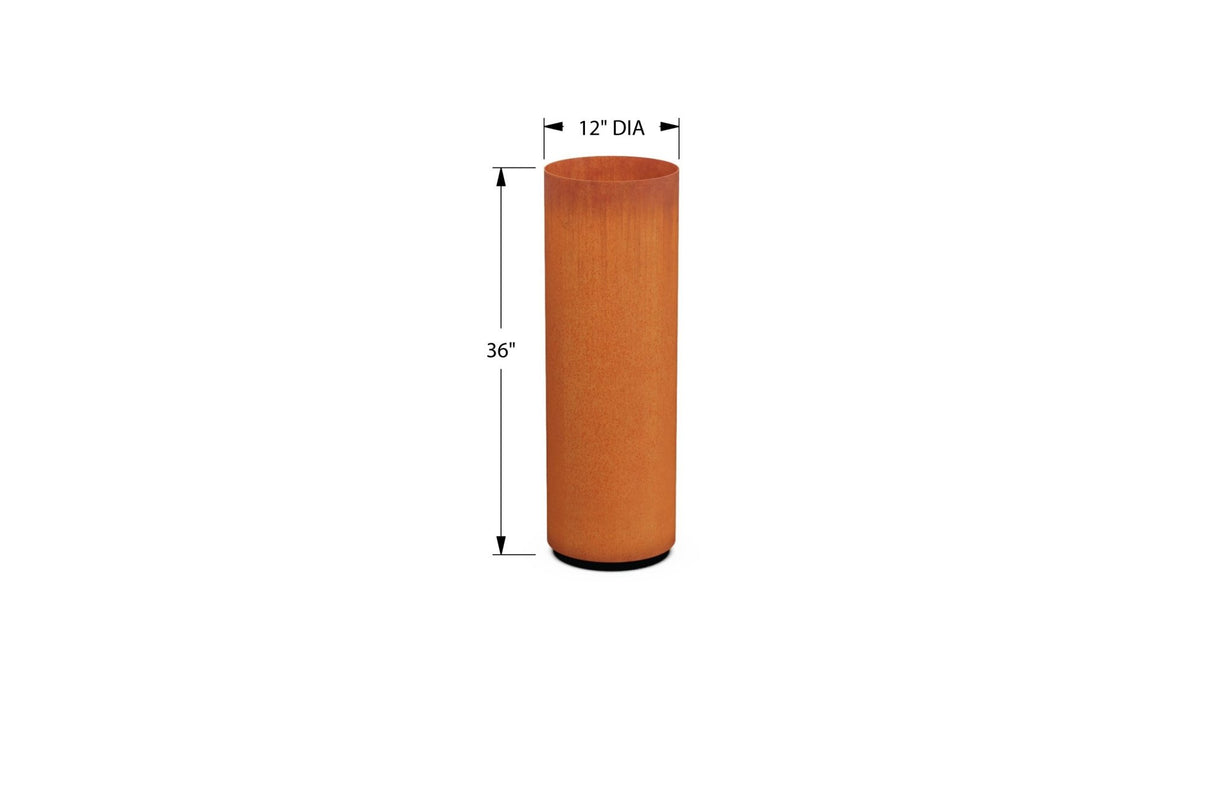 Round Corten Steel Planters - Plantercraft