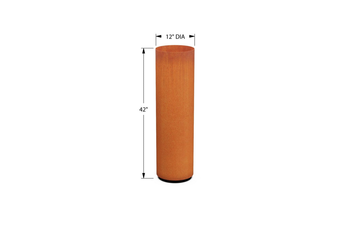 Round Corten Steel Planters - Plantercraft