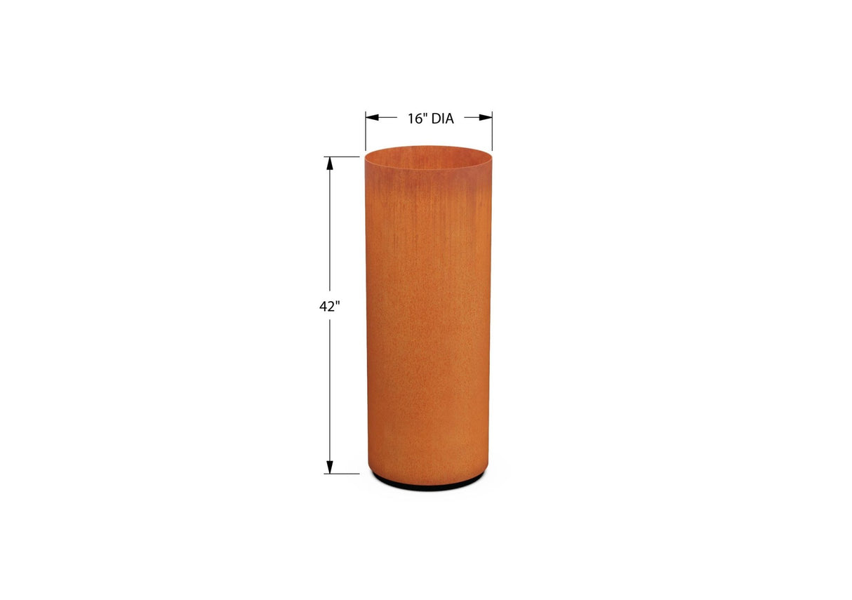 Round Corten Steel Planters - Plantercraft