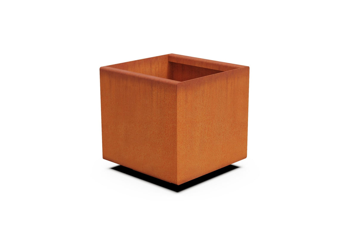 Corten Steel Square & Cube Planter - Plantercraft