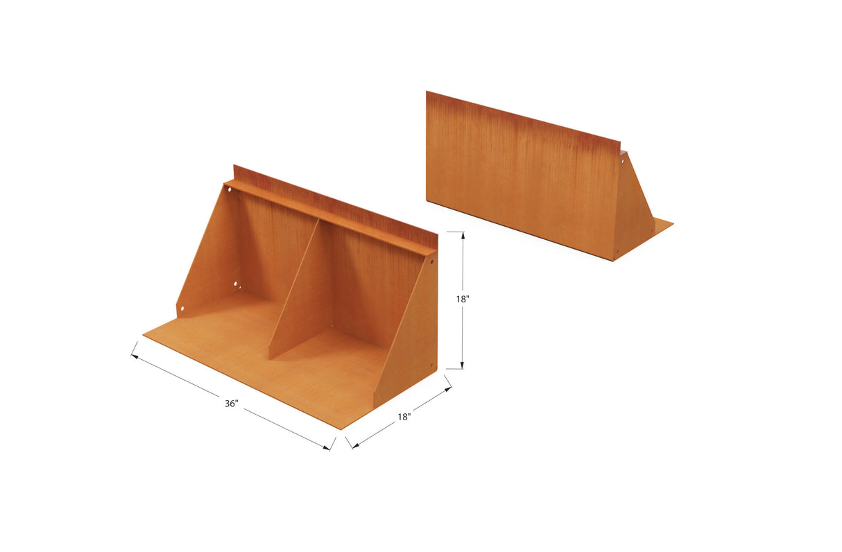 Corten Steel Tall Edging – 18″ H