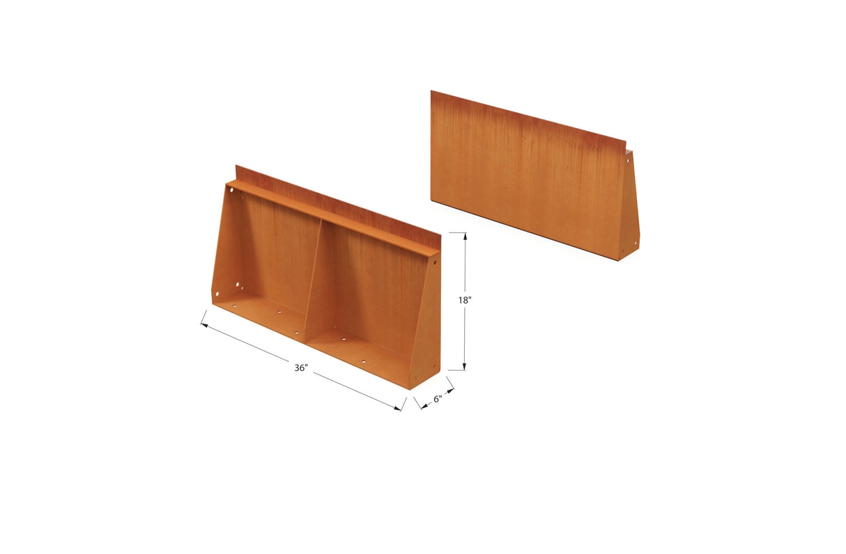 Corten Steel Tall Edging – 18″ H