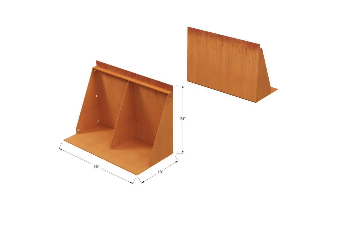 Corten Steel Tall Edging – 24″ H