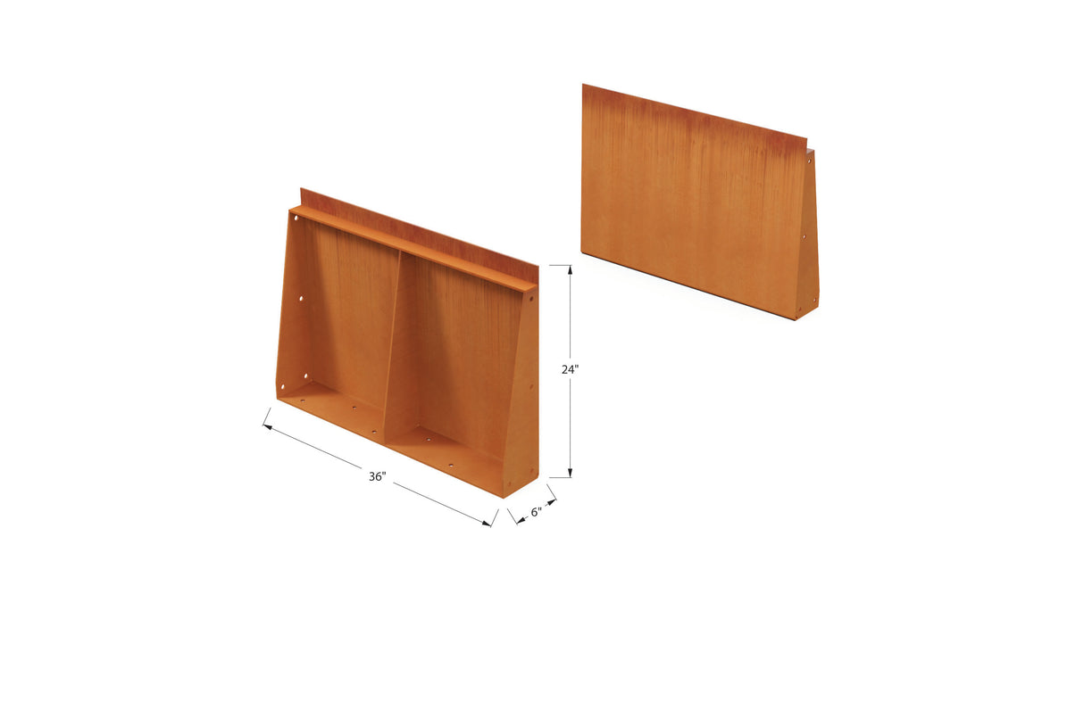 Corten Steel Tall Edging – 24″ H