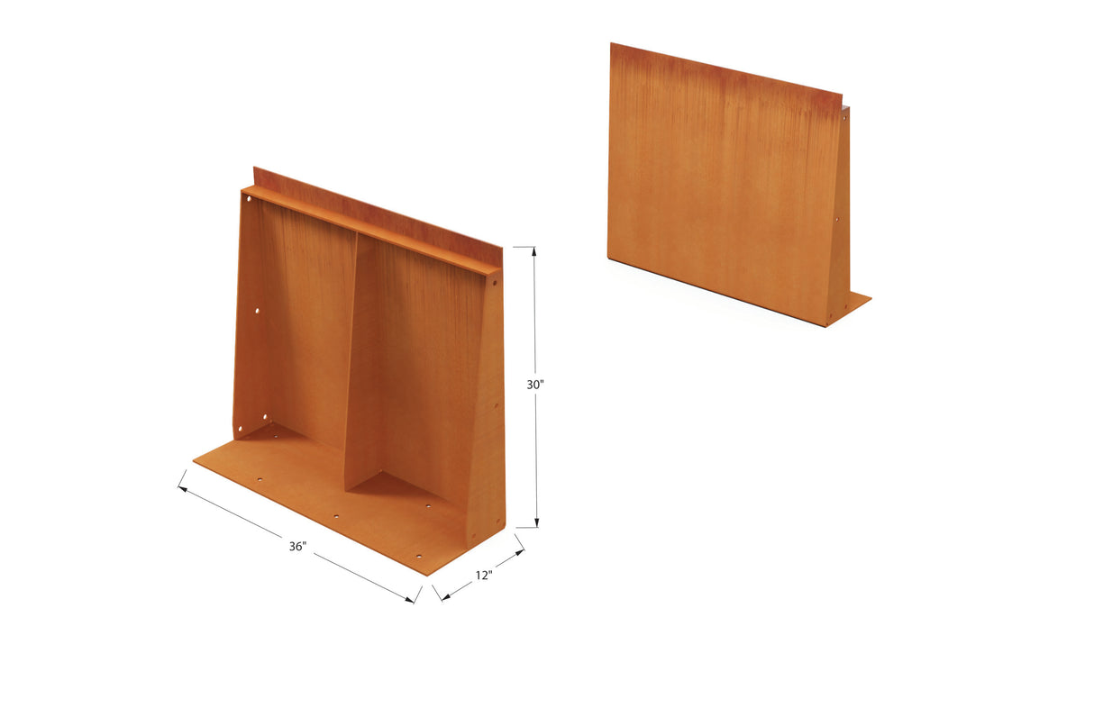 Corten Steel Tall Edging – 30″ H