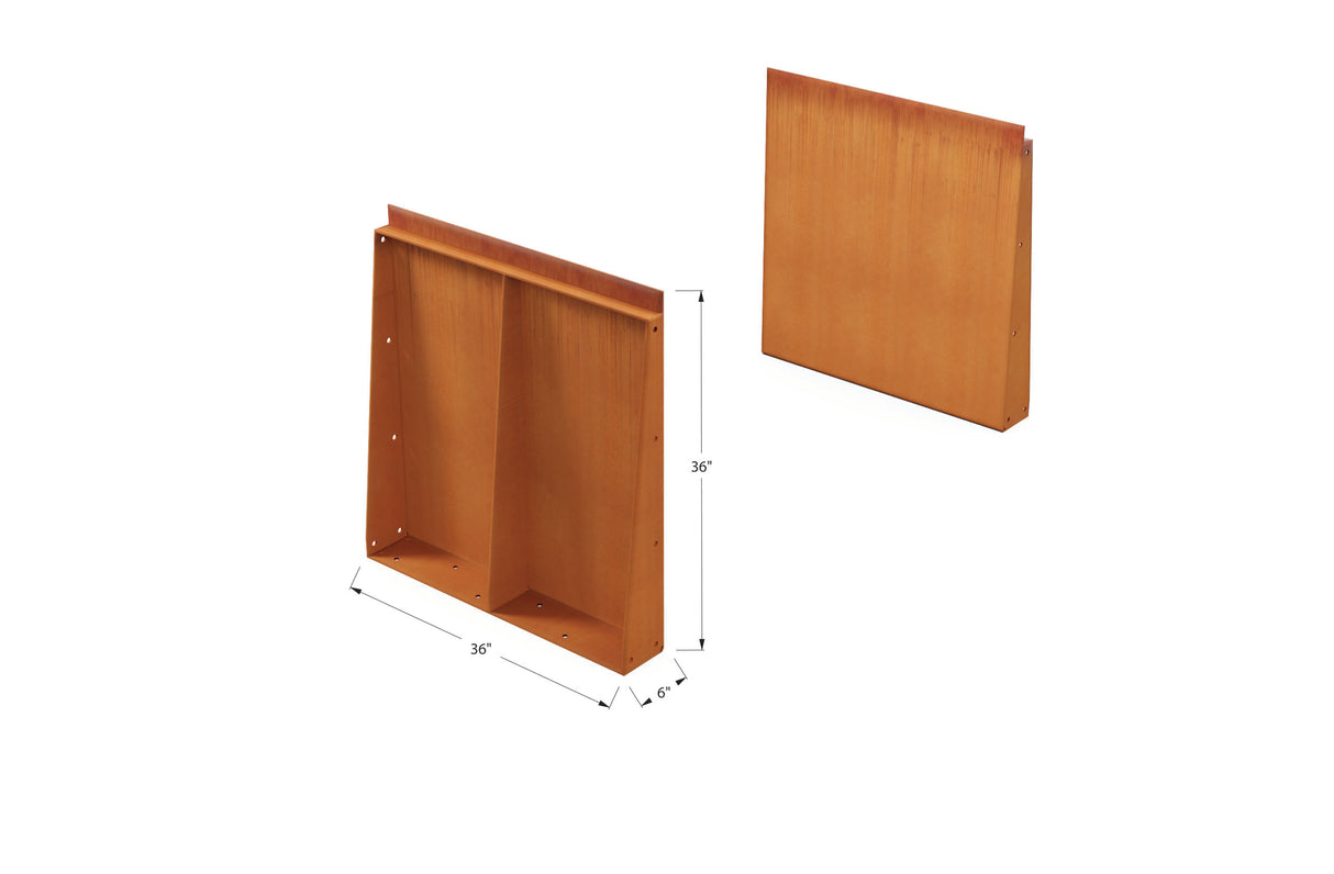 Corten Steel Tall Edging – 36″ H