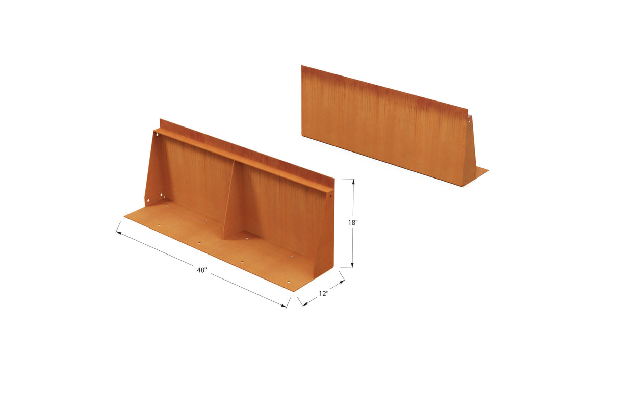 Corten Steel Tall Edging – 18″ H