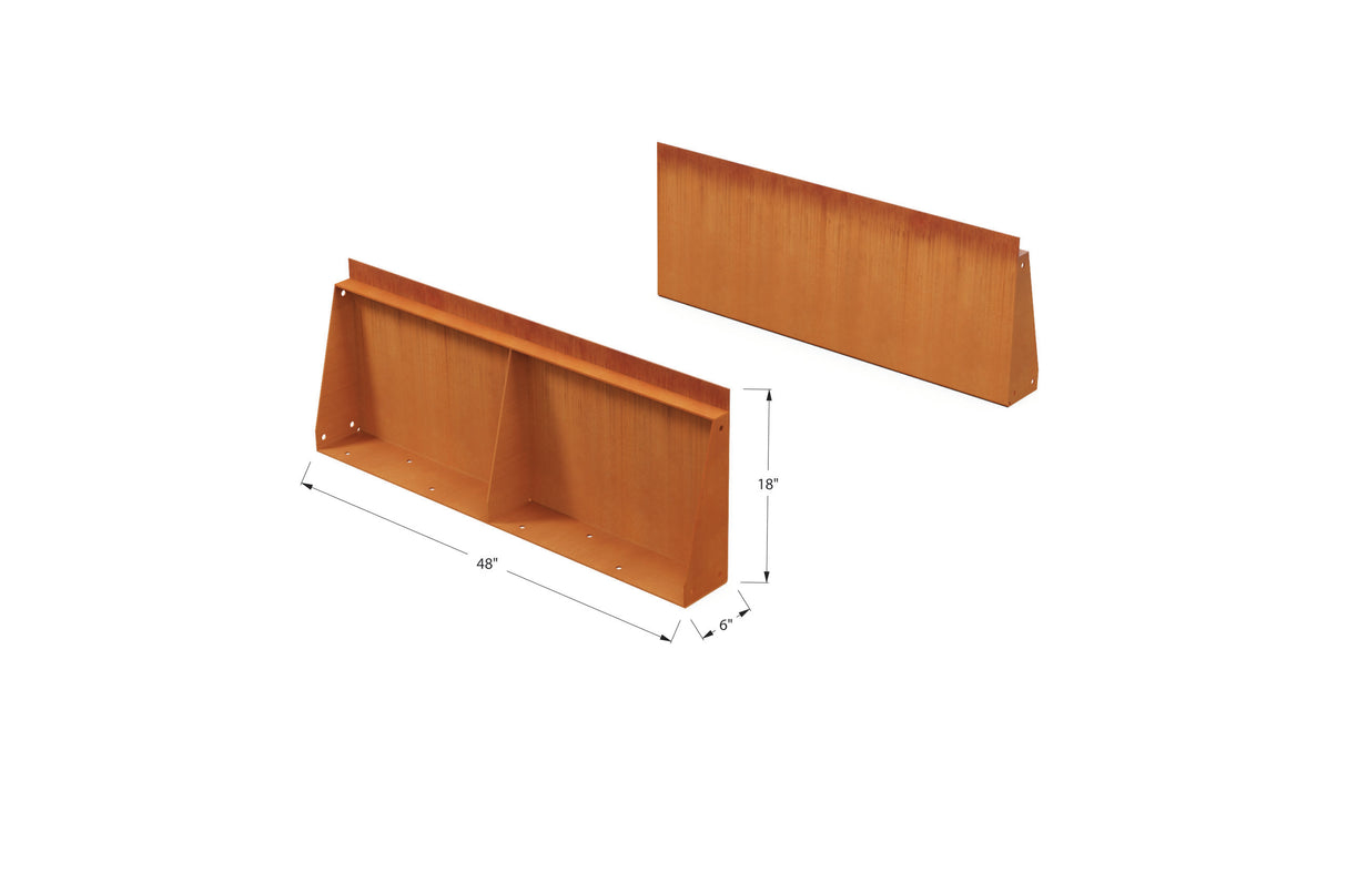 Corten Steel Tall Edging – 18″ H