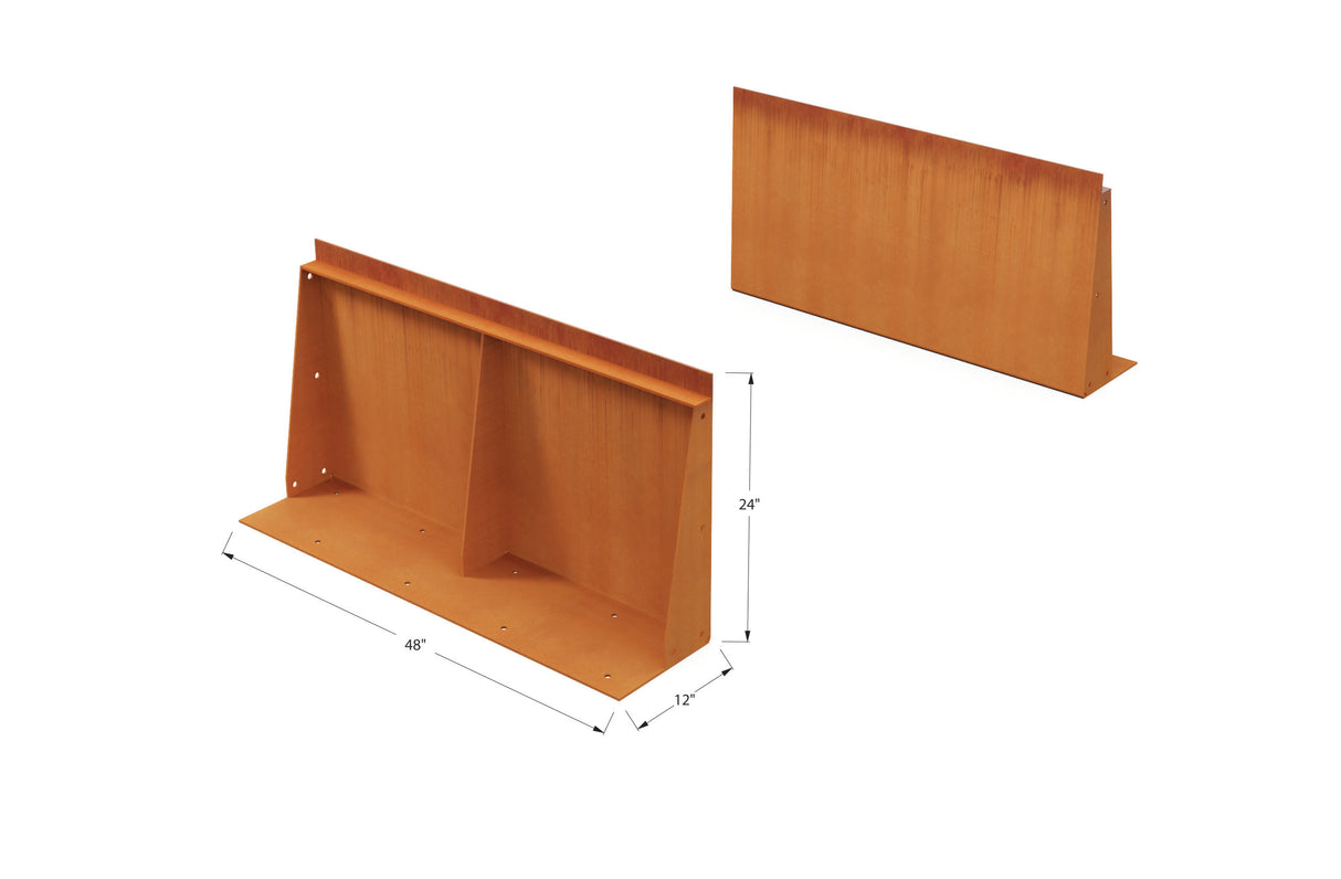 Corten Steel Tall Edging – 24″ H