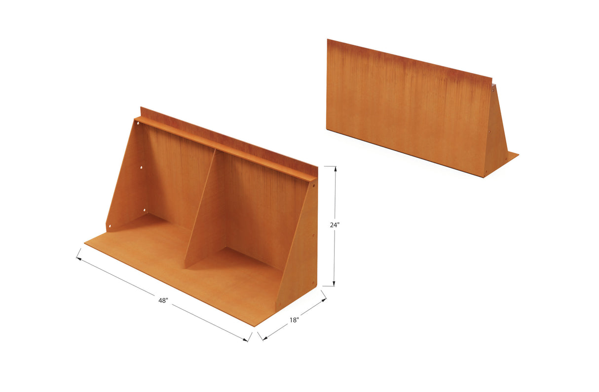 Corten Steel Tall Edging – 24″ H