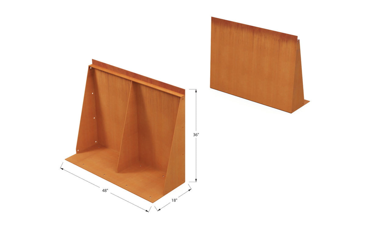 Corten Steel Tall Edging – 36″ H