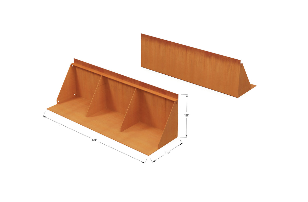 Corten Steel Tall Edging – 18″ H
